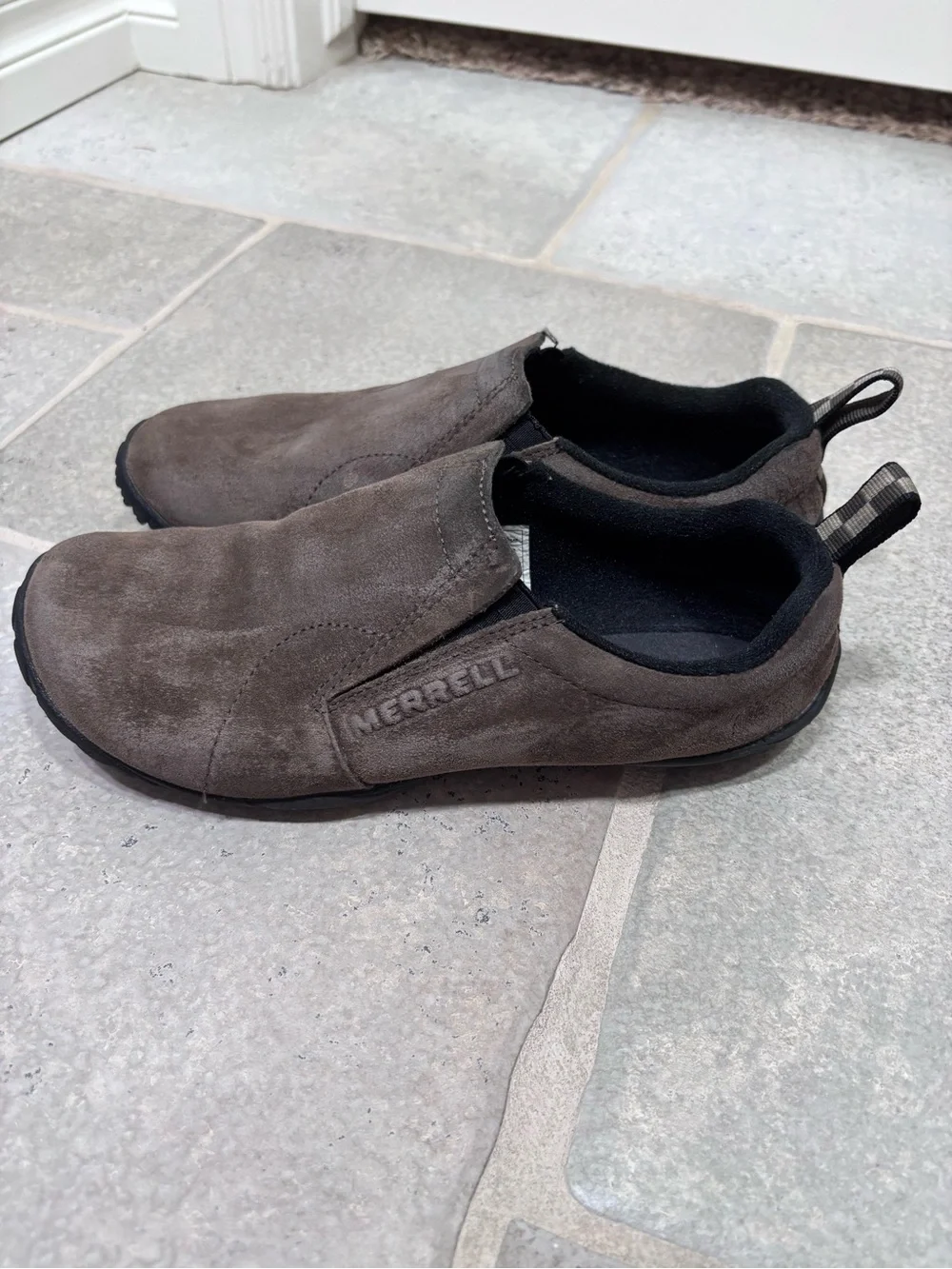 Merrell Jungle Glove Lightweight Suede Slip On Moc Shoes Women's 7.5 Brown